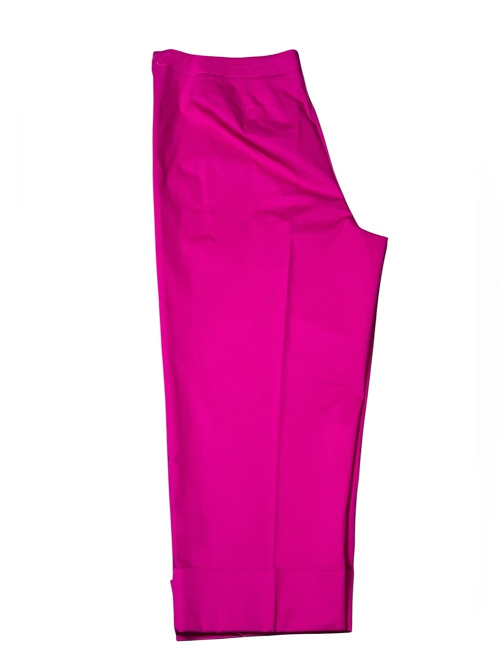 Liz Claiborne Vintage / Retro Michaela Raspberry Side Zip Crop Pants Pink NWT 14